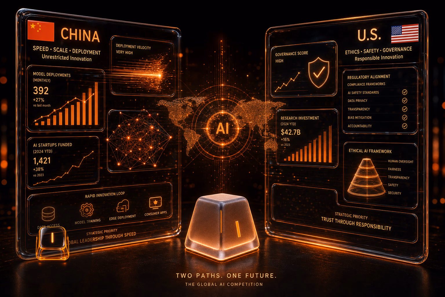 China vs Western AI comparison